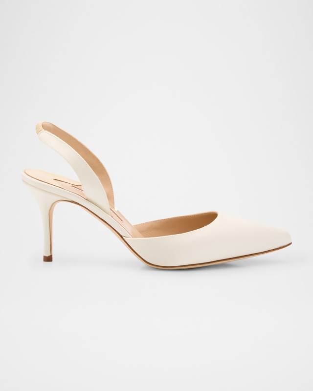 Carolyne Satin Slingback Pumps